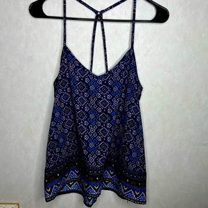 Hollister Blue Pattern Top